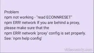 npm not working - 