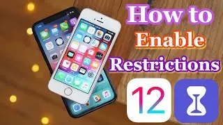 How to Enable Restrictions in iOS 12 ? - Screen Time in iOS 12