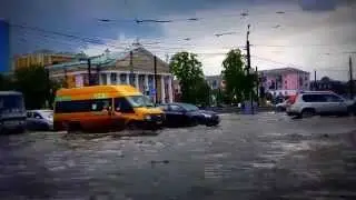Ураганный дождь Челябинск. Последствия. 13.07.2016