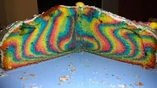Regenbogenkuchen / rainbow cake (with English Subtitles)