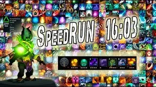 Dota2 Custom Hero Survival 7.00 speedrun 16:03 World Record