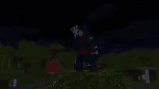 Хаябуса, но это майнкрафт. Анимация