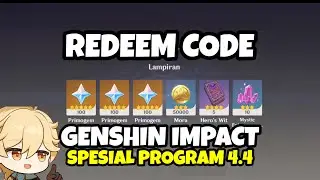 300 Primogems! Redeem Code Spesial Program Genshin Impact 4.4 (Expired)