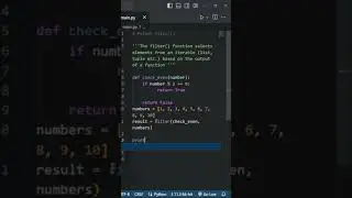 filter in python... #python #programming #coding