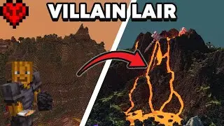 Lava Flows on the Volcano in Hardcore Minecraft!🔴
