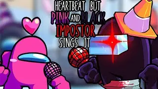 Friday Night Funkin' Mod: HeartBeat but Pink n Black Impostor (Cover)