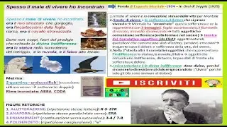 OFTEN I HAVE MET THE EVIL OF LIVING (MONTALE) explanation analysis commentary and rhetorical figures
