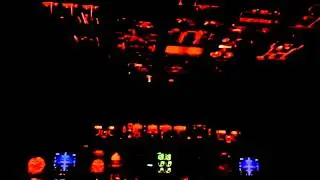 Delta 757-200 Cockpit view landing