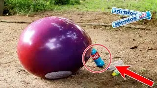 Coca Cola Explosion Meme | Coca Cola VS Mentos Big Balloon Experiment
