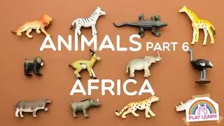Learning Animals Names and Sounds for Kids - Part 6: Africa