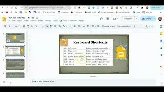 Tech Tip Tuesday - Google Slides Keyboard Shortcuts