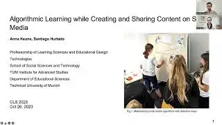 Algorithmic Learning While Creating and Sharing Content on Social Media - Keune and Hurtado