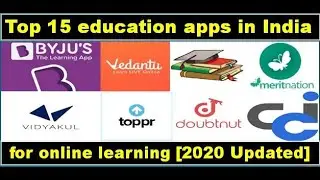 Top 15 education apps in India for online learning [2020 Updated] || Best Learning Apps For Students