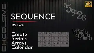 How To Use The Sequence Formula In Excel : 3 Practical Examples