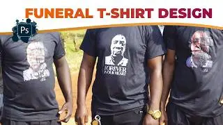 Funeral T-Shirt Design with Photoshop CC