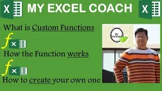 How to create your own custom defined Function using VBA Editor