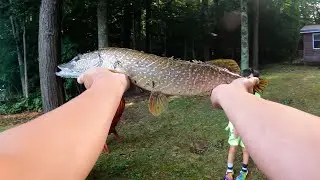 BFS Fishing for Bass in NY. Caught my first Northern Pike!