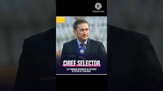 Ajit Agarkar new chief selector of team India #shorts