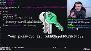 Minimal Password Generator in C