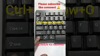 shortcut key se screen keyboard 
