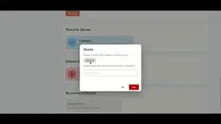 How to delete the Server through Cloudpanzer?