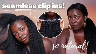 SEAMLESS KINKY STRAIGHT CLIP INS! SO NATURAL! ft. CurlsQueen