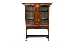 C-3130 Art Deco Bar Display Cabinet