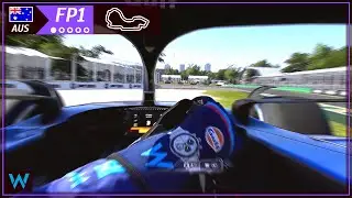 AUSTRALIAN GP (Practice 1) F1 2023 Career Mode | Cockpit View *no comments - Williams FW45