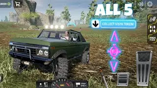 All 5 Vista Tokens In Lake Springs Map | Offroad 4x4 Driving Simulator Android Gameplay HD