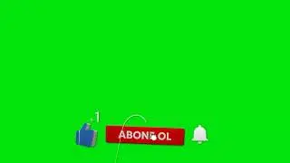 Abone Ol Like At Bildirimleri Aç Animasyonu Green Screen Video