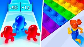 Play High Score in Join Blob Clash 3D, Pop It Run - Blob Mobile Games Walkthrough