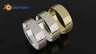 Blender 3D: Modeling a Gold Ring with Leaves