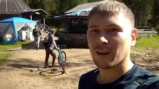 На велосипеде по тропе на ПИК Черского  до кафе / Природа Сибири / Грибочки /
