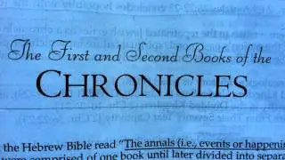 The Bible: 1&2 Chronicles