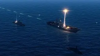 Russian Aircraft Carrier Get Fatal Direct Hit by High-Precision M142 Himars Missile - ARMA 3