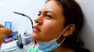 SHE GOT HER FIRST COVID TEST IN COSTA RICA!