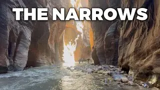 THE NARROWS:  put down the wooden stick and bring trekking poles!