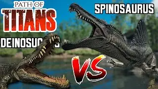 The Eternal Conflict: Deinosuchus vs. Spinosaurus | Path Of Titans