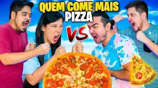 QUEM COME MAIS PIZZA EM DUPLA VENCE | Blog das irmãs