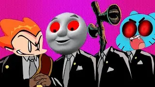 Gumball.EXE & Siren Head.EXE & Thomas The Train.EXE & Friday Night Funkin.EXE | Coffin Dance (COVER)