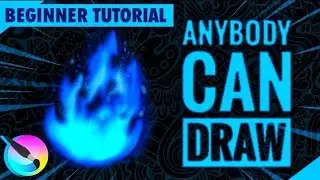ANYBODY Can Draw Magic Fire | How to draw fire | Easy beginner Friendly Krita Tutorial