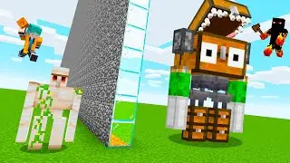 FIZ UM MONSTRO BAÚ NA BATALHA DE MOBS DO MINECRAFT