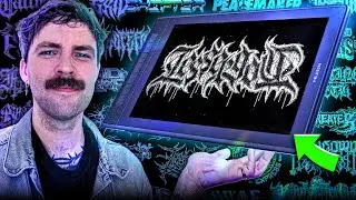 Design METAL LOGOS in Photoshop - Huion Kamvas Pro 13 (2.5K) Review
