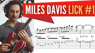 Miles Davis Lick #1 with Guitar Tabs & Sheet Music