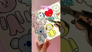 DIY hanging paper dolls BTS💜 craft for army✨ 