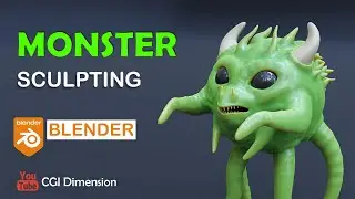 Monster Sculpting In Blender 3.0  | How To Sculpt In Blender 🐙 #blender3.0