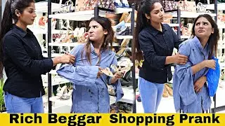 Rich Beggar Shopping Prank In Mall With Twist@crazycomedy9838