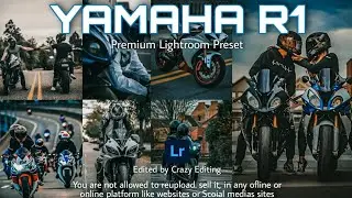 Yamaha R1 Preset - Bike Photo Editing Lightroom | Bikers Preset - Preset for Biker