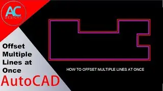 How to Offset Multiple Lines at Once in AutoCAD | AutoCAD Tutorial | Tips and Tricks
