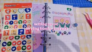 setting up my a6 ring binder